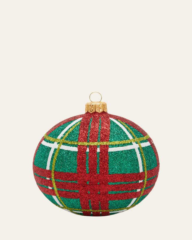 Christmas Plaid Handmade Christmas Ornament